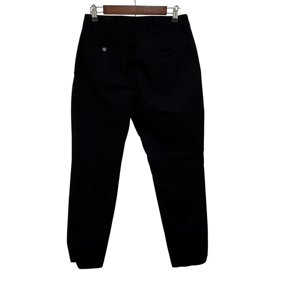 Old Navy Athletic‎ Chinos Pants Mens 29x29 Black Built-In Flex Flat Front